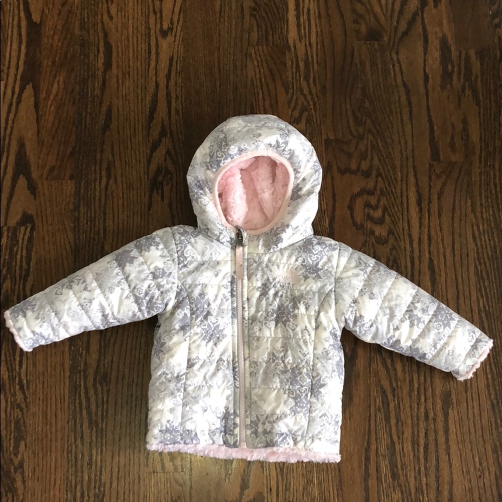 North face, reversible puffer coat.
